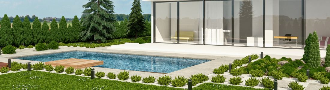 Landscaping for luxury villas